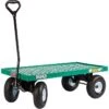 Farm Tuff Plastic Deck Wagon With Flat Free Tires -Gardening Supplies 04842 ff