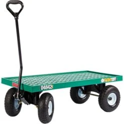 Farm Tuff Plastic Deck Wagon With Flat Free Tires