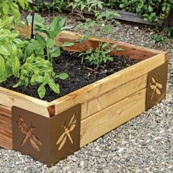 Bloom InstaBrace Dragonfly Raised Bed Corner Brackets, Set Of 4 -Gardening Supplies 11023bl 2