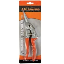 Leonard Straight Blade Pruning Shears, 8.625-inch Length -Gardening Supplies 1204 1