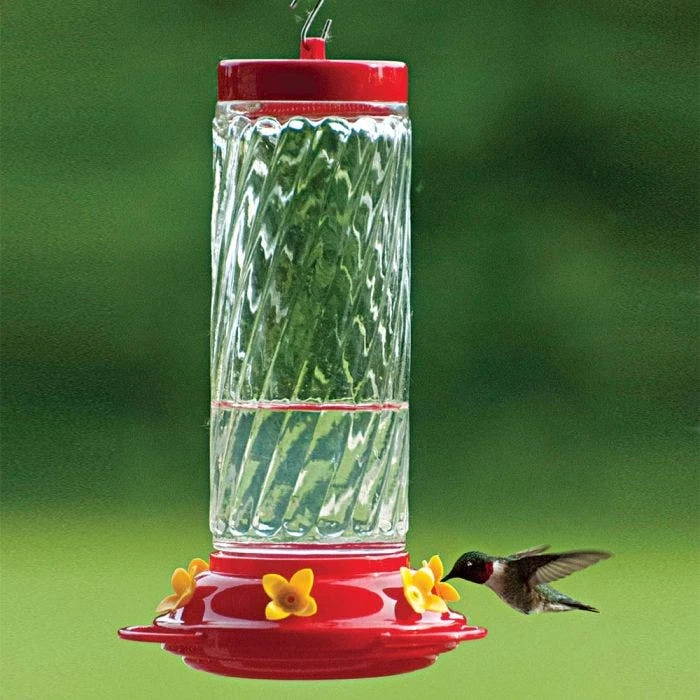 Large Glass Hummingbird Feeder - 30 Oz 4 Large Glass Hummingbird Feeder - 30 Oz - Image 2