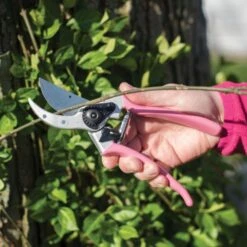 Pink Leonard Traditional Bypass Pruner With Case -Gardening Supplies 1286pcom 2