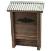Rustic Farmhouse Bat House (Large) With Galvanized Roof & Bat Accent