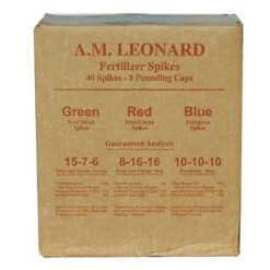 Leonard 8-16-16 Tree Food Stakes For Fruit And Ornamental Trees, Box Of 40