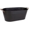 16" Modern Farmhouse Oval Washtub Planter -Gardening Supplies 23281429h 1