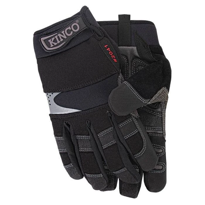 Kincopro General Black And Gray Suede Gloves, Extra Large 3 Kincopro General Black And Gray Suede Gloves, Extra Large