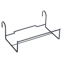 Over-The-Rail Flower Box Holder - Black