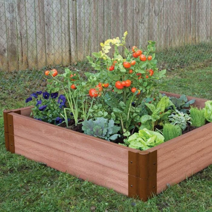 Square Composite Raised Garden Kit 4ft X 4ft X 11in 1 Inch Profile 3 Square Composite Raised Garden Kit 4ft X 4ft X 11in 1 Inch Profile
