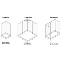 Veggie Wall , Two 4ft X 6ft Hinged Panels -Gardening Supplies 300001252 4