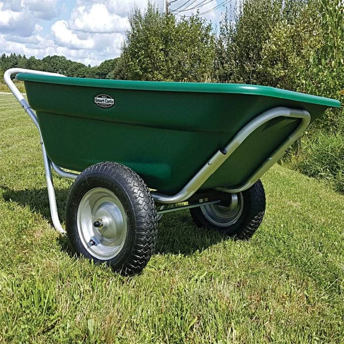 Muller's Original Smart Cart, Green 7 Cu. Ft. Tray With 16" Flat Free Wheels 5 Muller's Original Smart Cart, Green 7 Cu. Ft. Tray With 16" Flat Free Wheels - Image 3