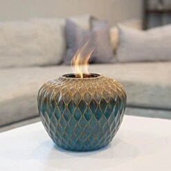 EchoFlame Corona Ceramic Accent Fireplace 8 EchoFlame Corona Ceramic Accent Fireplace -Gardening Supplies 46556a live inside