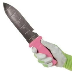 Pink Leonard Deluxe Stainless Steel Soil Knife -Gardening Supplies 4752p 2