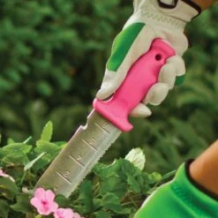 Pink Leonard Deluxe Stainless Steel Soil Knife -Gardening Supplies 4752p 3