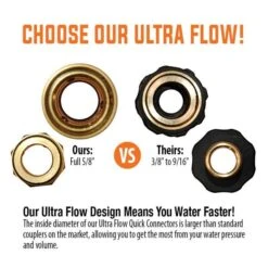 Leonard Quick Coupler Hose Connector, Brass, Male/Female Set -Gardening Supplies 58cm ultra flow 2