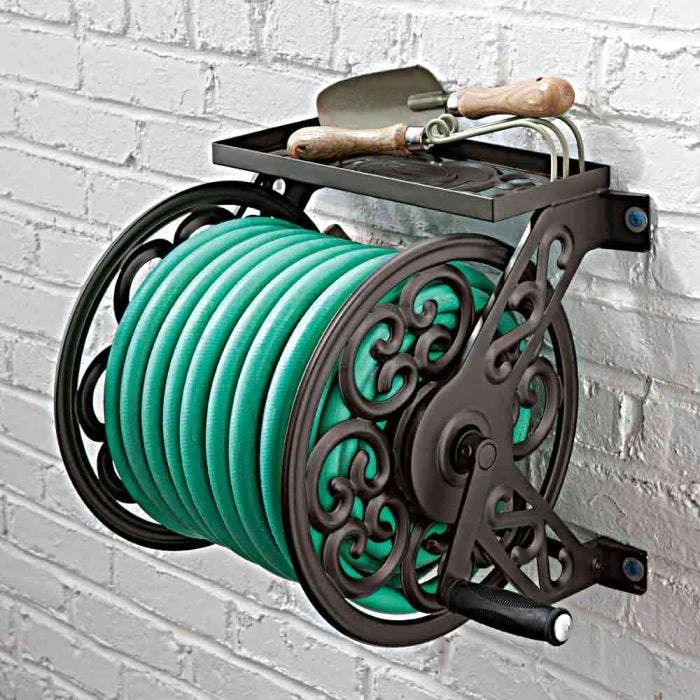 Decorative Metal Wall Mount Hose Reel 4 Decorative Metal Wall Mount Hose Reel - Image 2