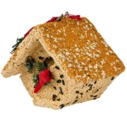 Wooden Decorated Wren House With Cardinal 10 Wooden Decorated Wren House With Cardinal -Gardening Supplies 734wh 2