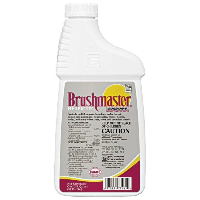 Brushmaster Selective, Post-Emergent Weed Herbicide, 1 Quart 3 Brushmaster Selective, Post-Emergent Weed Herbicide, 1 Quart