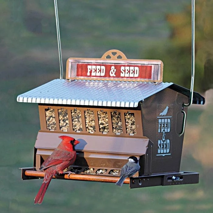 Rustic Farmhouse Absolute® Feedb& Seed Squirrel-Resistant Feeder - 15 Lbs 4 Rustic Farmhouse Absolute® Feedb& Seed Squirrel-Resistant Feeder - 15 Lbs - Image 2