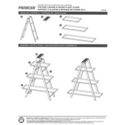 Vintage A Frame Ladder Stand 11 Vintage A Frame Ladder Stand -Gardening Supplies 83481 4