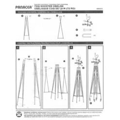 Rooster Weathervane Obelisk -Gardening Supplies 86806 4
