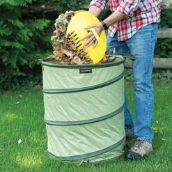Fiskars Kangaroo Pop-Up Bag 30-Gallon With HardShell Base -Gardening Supplies 9413 10