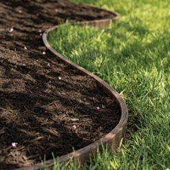 Leonard Lumber Edge Landscape Edging Kits, Brown -Gardening Supplies a1430br live horz3