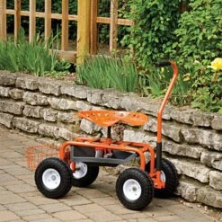 Leonard Garden Scoot With Flat-Free Tires -Gardening Supplies ags2 13