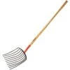 Leonard 10-Tine Forged Steel Scoop Fork With 48-Inch Straight Handle -Gardening Supplies amf10l 3 1 1
