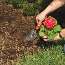 Leonard Solid Cast Aluminum Trowel With Gel Grip 7 Leonard Solid Cast Aluminum Trowel With Gel Grip -Gardening Supplies at10 1