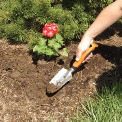 Leonard Solid Cast Aluminum Trowel With Gel Grip 6 Leonard Solid Cast Aluminum Trowel With Gel Grip -Gardening Supplies at10 2