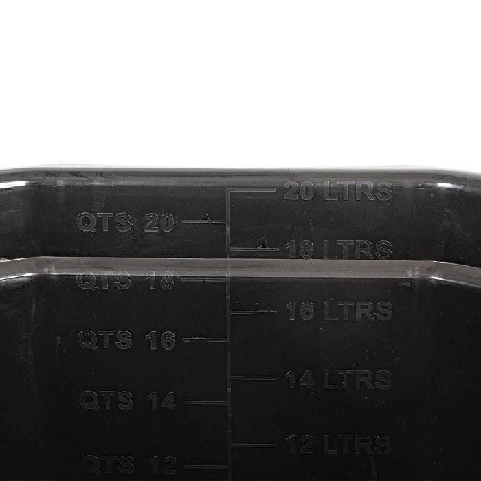 5 Gallon Heavy Duty Black Flatback Bucket 5 5 Gallon Heavy Duty Black Flatback Bucket - Image 3