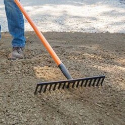 Leonard Straight Rake With Forged Steel Head And Composite Handle 12 Leonard Straight Rake With Forged Steel Head And Composite Handle -Gardening Supplies cs16 3 2