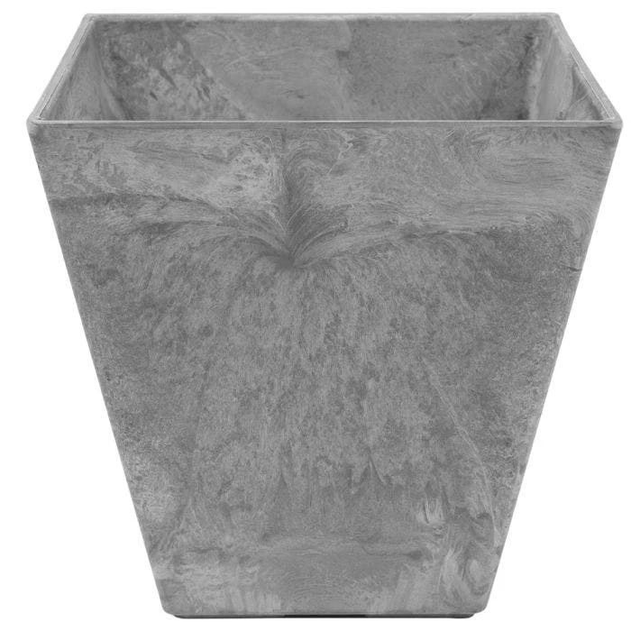 Self-Watering Ella ArtStone Square 8 Grey Planter 4 Self-Watering Ella ArtStone Square 8 Grey Planter - Image 2