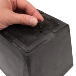 Self-Watering ArtStone Square 8 Black Planter -Gardening Supplies es35088 3