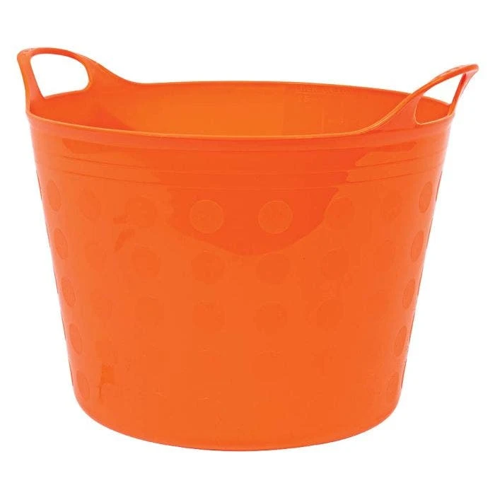 Tuff Flex Tub 7 Gallon Orange 3 Tuff Flex Tub 7 Gallon Orange