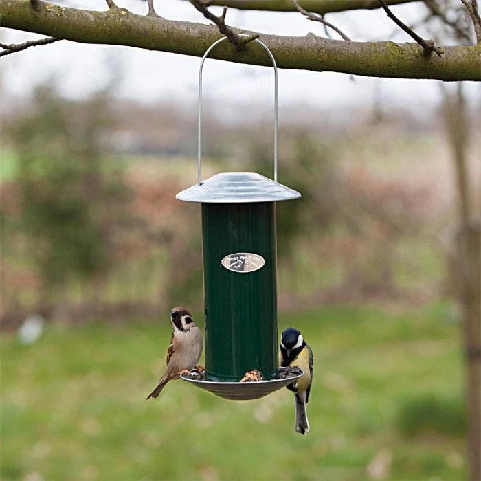 Cylindrical Metal Feeder, Green 5 Cylindrical Metal Feeder, Green - Image 3