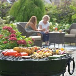 Carbon Steel BBQ Grill For Fire Bowl -Gardening Supplies ff155am 2