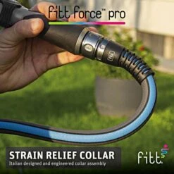 FITT Force™ Pro Commercial-Grade Lay Flat Hose, 3/4-Inch Diameter, 100-Foot Length -Gardening Supplies ffp53400 3