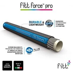FITT Force™ Pro Commercial-Grade Lay Flat Hose, 3/4-Inch Diameter, 100-Foot Length -Gardening Supplies ffp53400 4