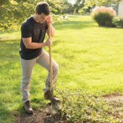 Leonard Forged Round Point Shovel With 48in Ash Handle -Gardening Supplies fw4 4