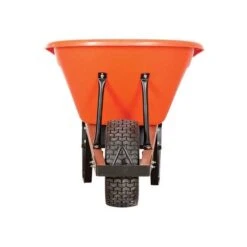 Leonard 6-Cubic-Foot Capacity Poly Tray Wheelbarrow With Flat-Free Tire -Gardening Supplies fwb6 2 1