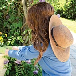 Sloggers Womens Braided Wide Brim Hat Brown -Gardening Supplies ghb01 4