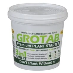 GroTab 3-in-1 Premium Plant Starter Tablets 100 Count