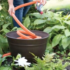 Aged Bronze Hose Pot 12 Aged Bronze Hose Pot -Gardening Supplies hp1924 2