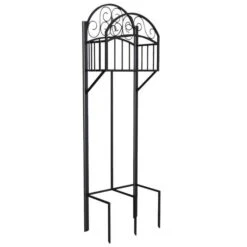 Hose Stand With Storage Shelf