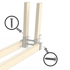 Outdoor Log Storage Brackets -Gardening Supplies iwrb 12am 8 1