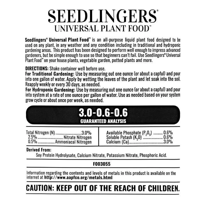 Seedlingers Universal All Purpose Liquid Fertilizer 4 Seedlingers Universal All Purpose Liquid Fertilizer - Image 2
