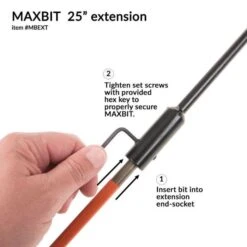 The MAXBIT Garden Hole Digging Drill Bits With Extension -Gardening Supplies mbx px 10