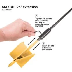 The MAXBIT Garden Hole Digging Drill Bits With Extension -Gardening Supplies mbx px 8
