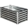 EarthMark Galvanized Metal Raised Bed, High Rectangle, 22" X 40" -Gardening Supplies mgb h042